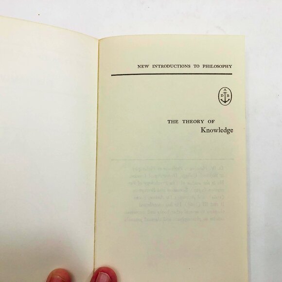 The Theory of Knowledge D.W. Hamlyn 1970 PB 308 pages - Picture 5 of 9